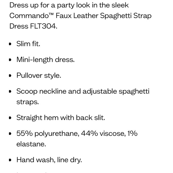 Women’s Commando Faux Leather Dress - Picture 4 of 4